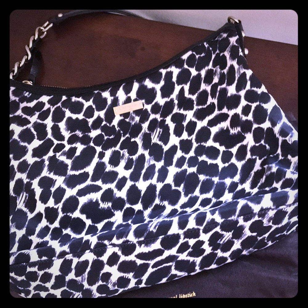 Kate Spade Leopard Print Nylon Satchel